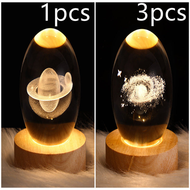3D Galaxy Kristallkugel LED Nachtlicht | Karnz