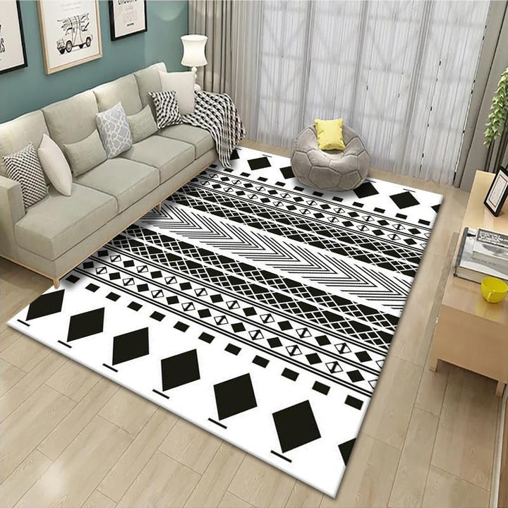 Geometrisch gemusterter Teppich Karnz