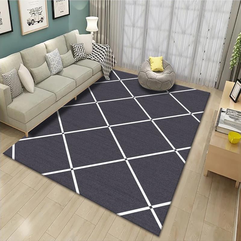 Geometrisch gemusterter Teppich Karnz
