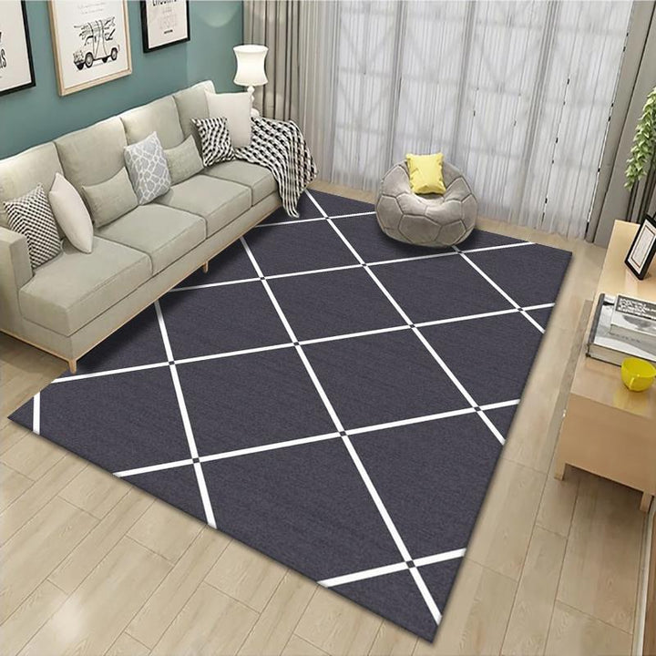 Geometrisch gemusterter Teppich Karnz