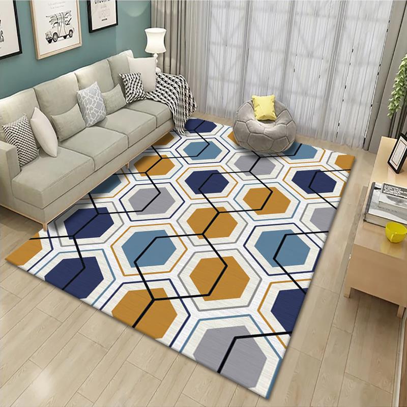 Geometrisch gemusterter Teppich Karnz