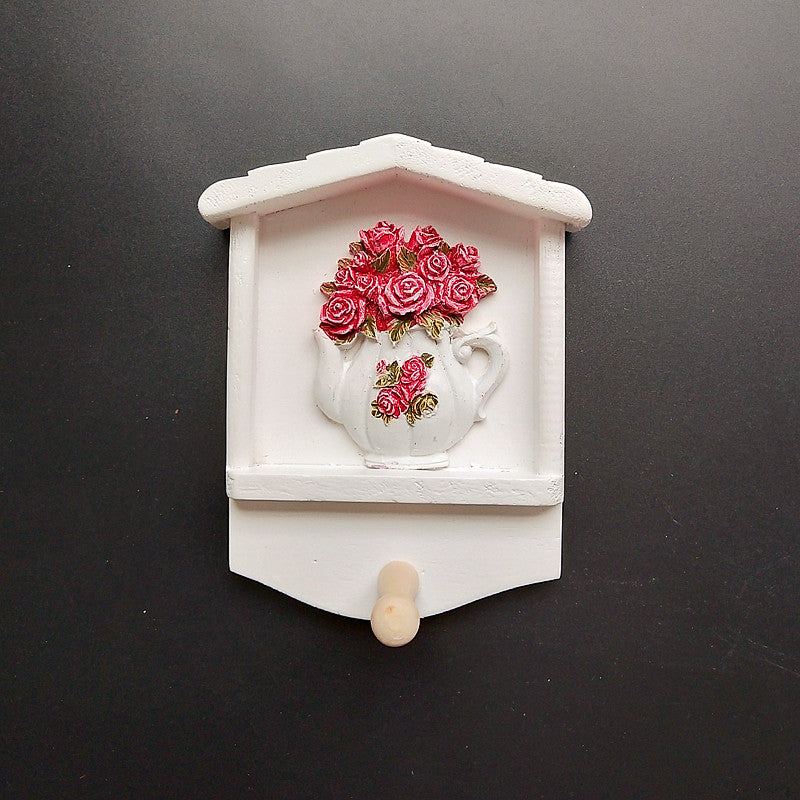Dekorativer Schlüsselanhänger Wandmontage mit Sonnenblumenmotiv