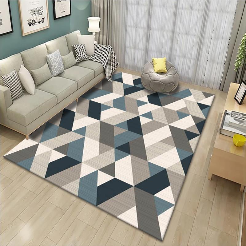 Geometrisch gemusterter Teppich Karnz