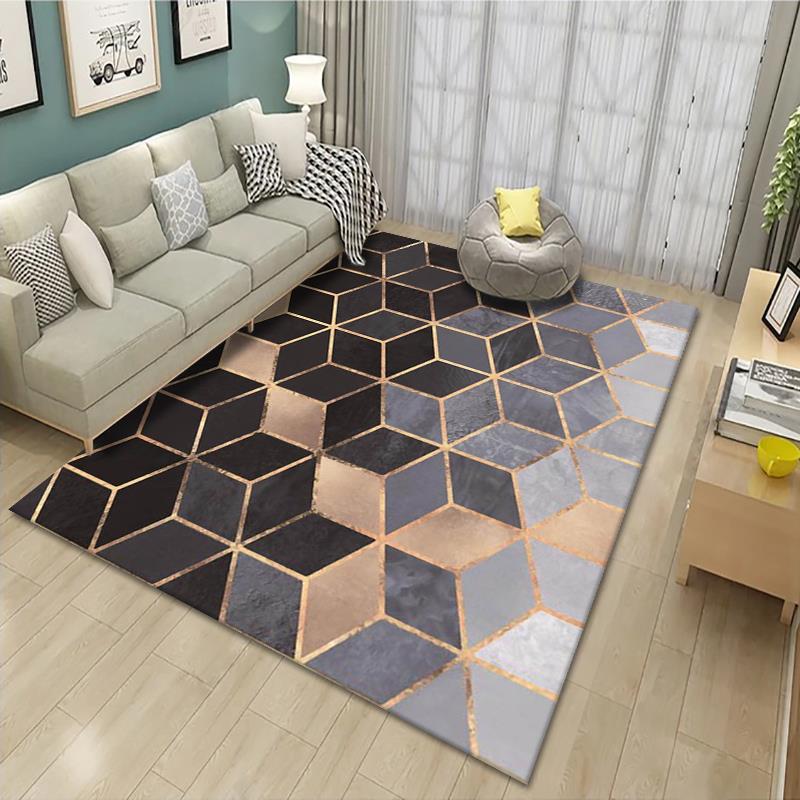 Geometrisch gemusterter Teppich Karnz