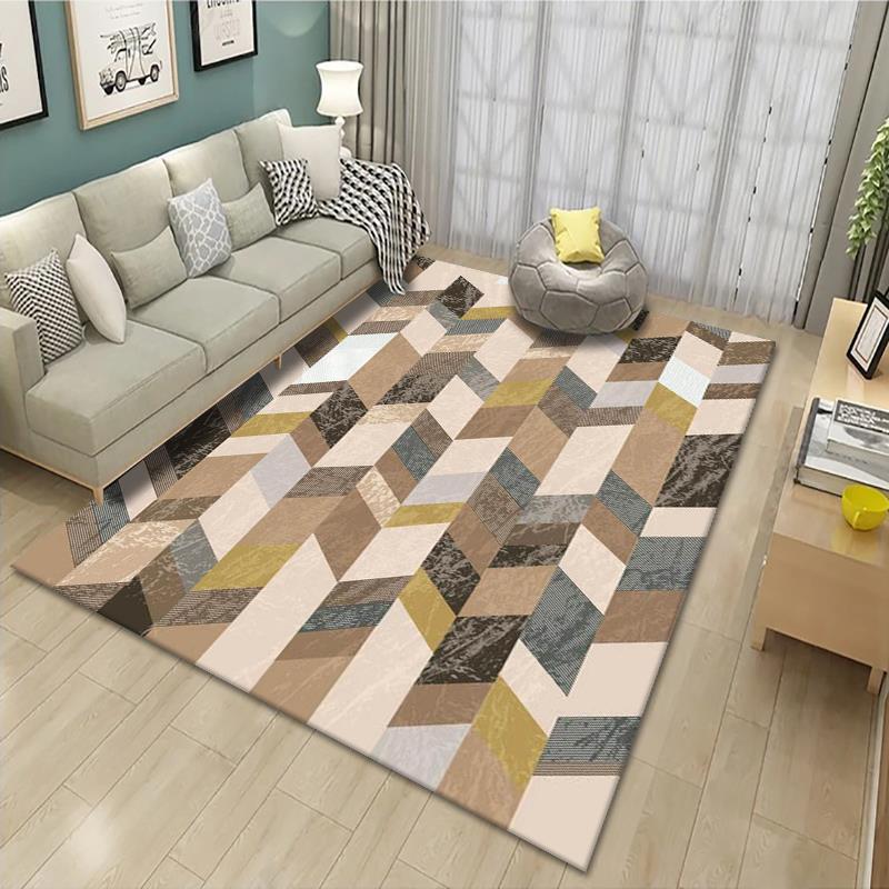 Geometrisch gemusterter Teppich Karnz