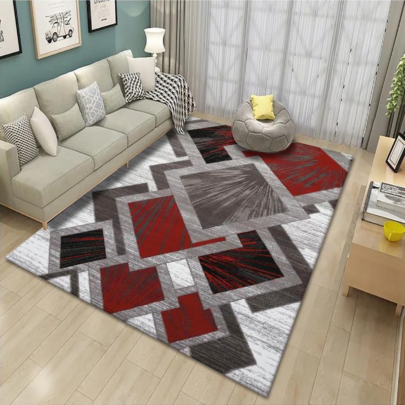 Geometrisch gemusterter Teppich Karnz
