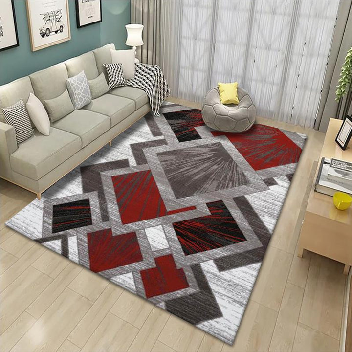 Geometrisch gemusterter Teppich Karnz