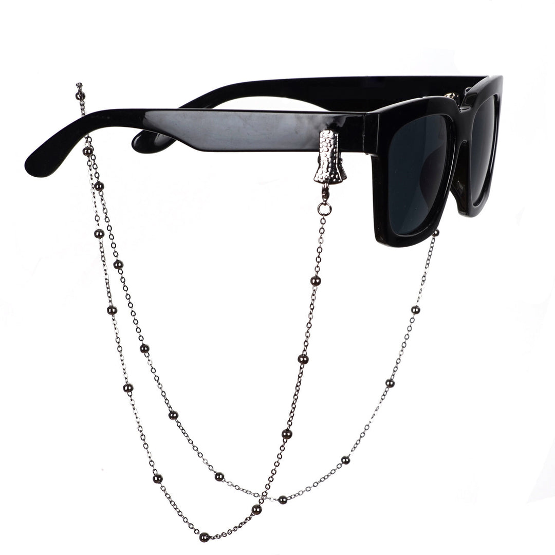 Metallic Krokodil-Clip Brille Kette Karnz