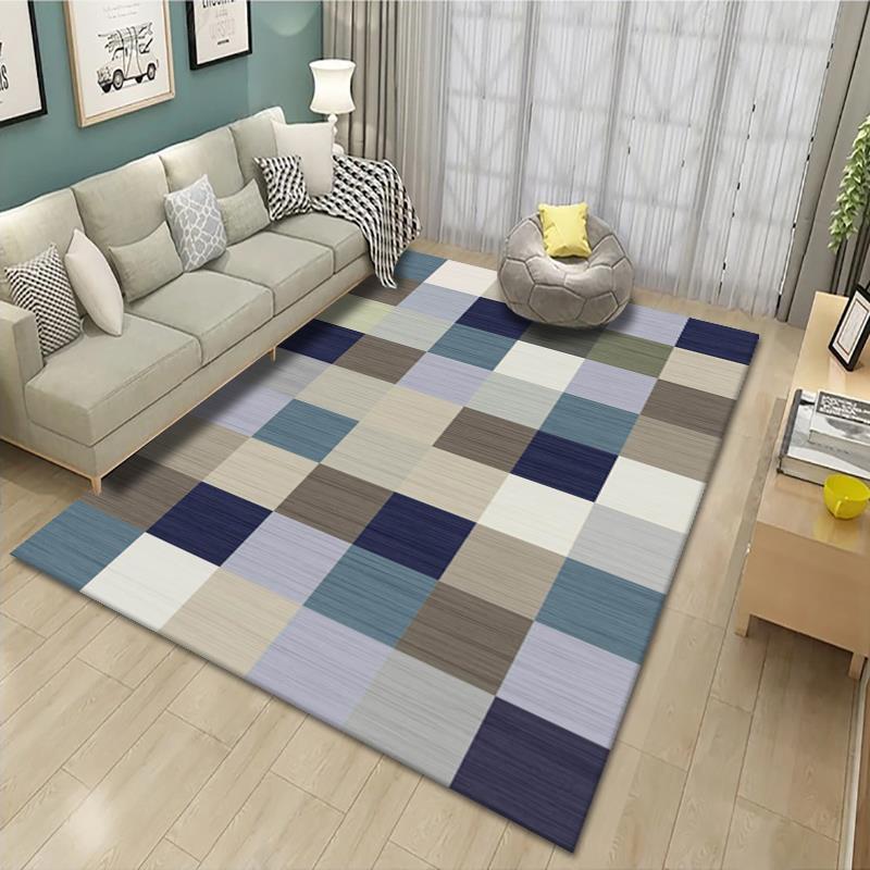Geometrisch gemusterter Teppich Karnz