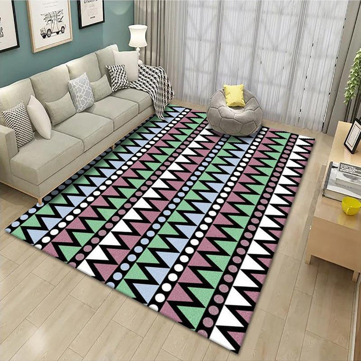 Geometrisch gemusterter Teppich Karnz