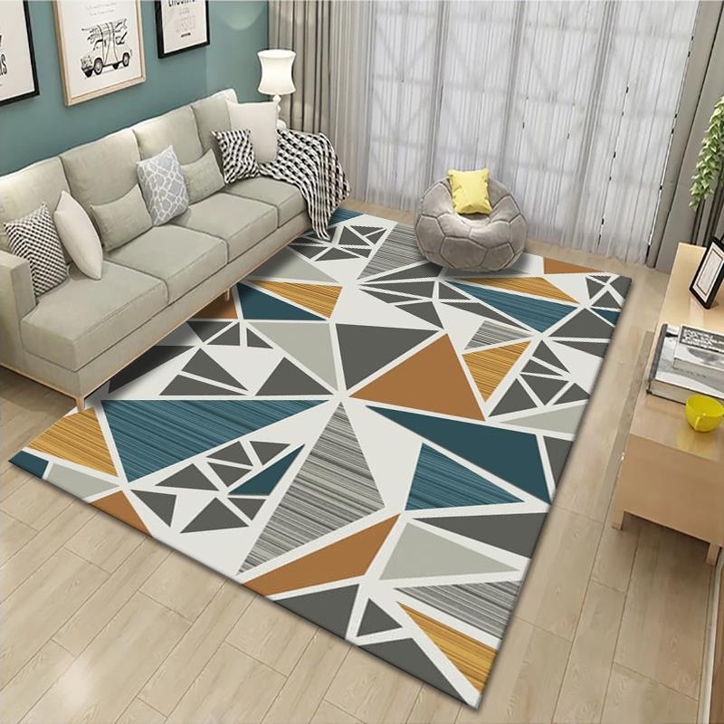 Geometrisch gemusterter Teppich Karnz