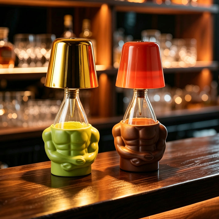 Muskulöse Figur Tischlampe