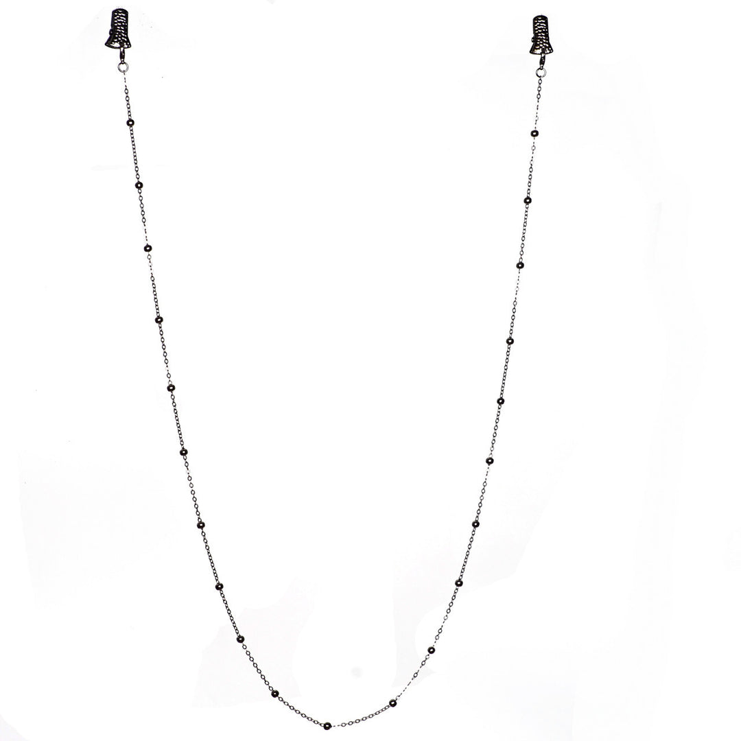 Metallic Krokodil-Clip Brille Kette Karnz