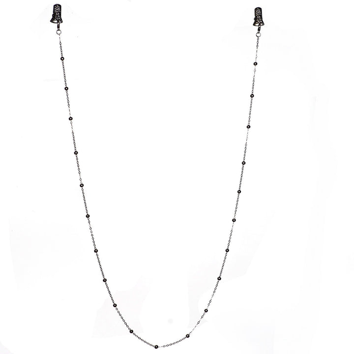 Metallic Krokodil-Clip Brille Kette Karnz
