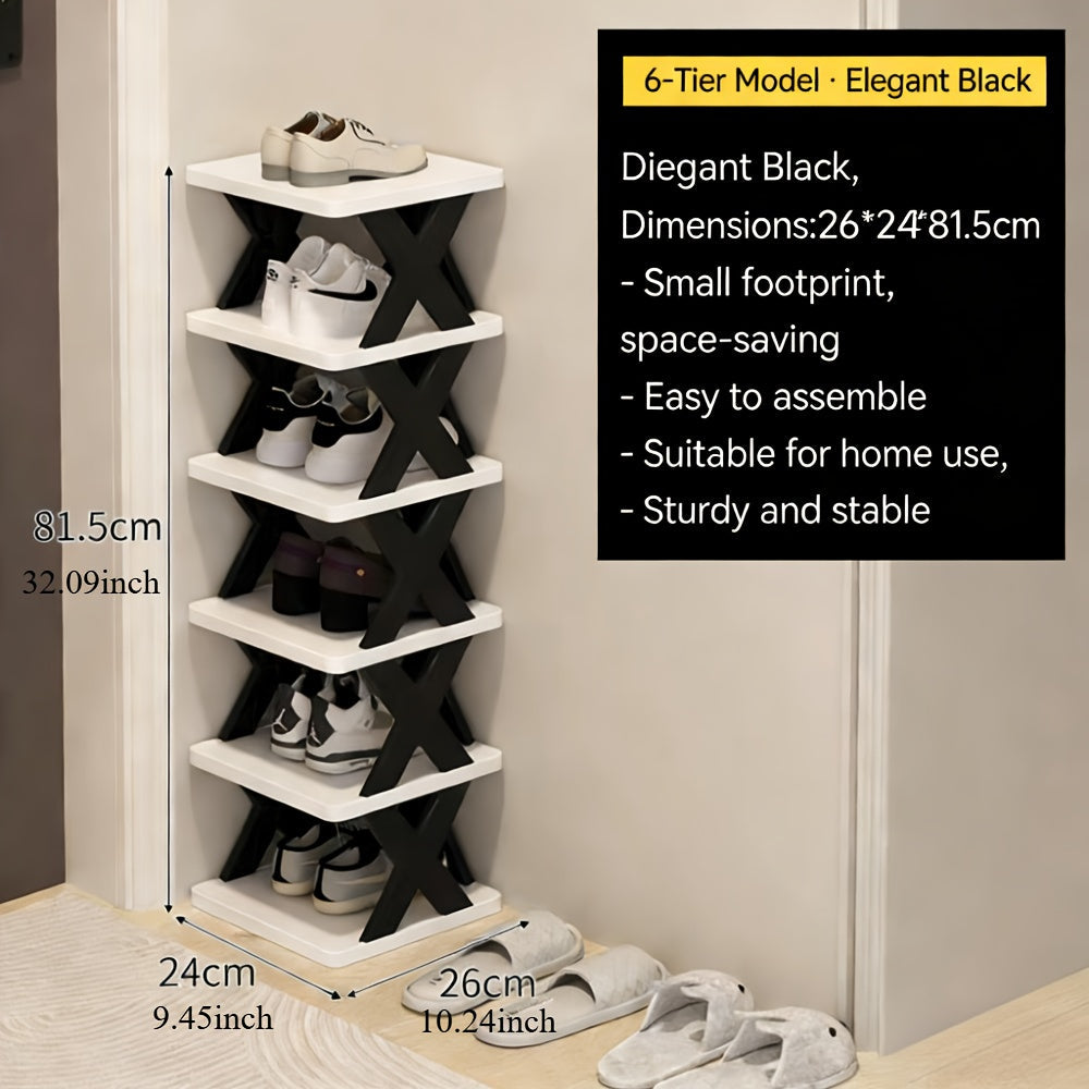 Schmales Schuhregal Turm | Karnz