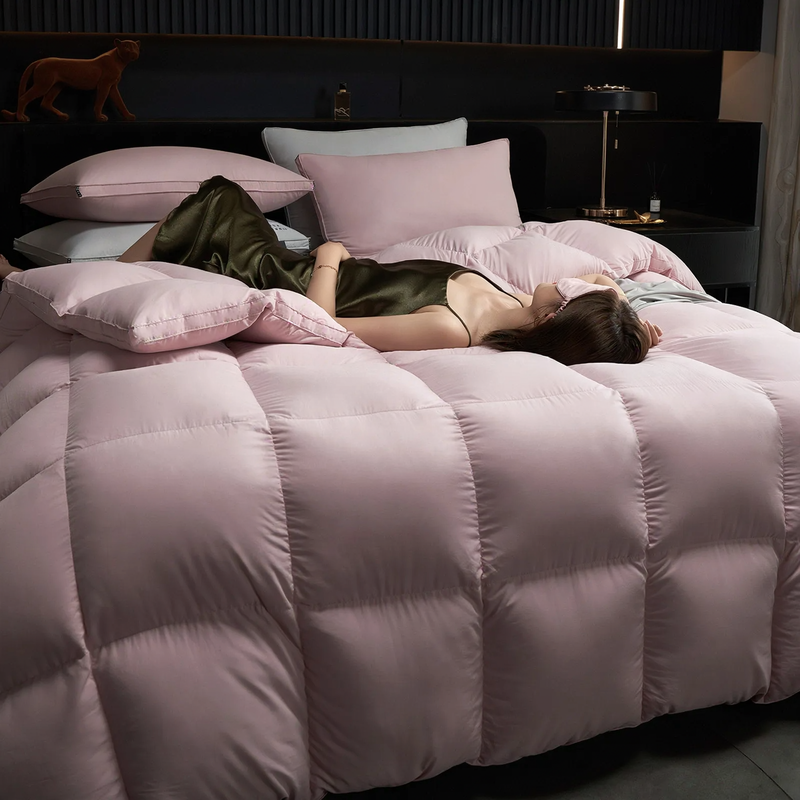 Gänsedaunenbett, Winterbett, reine Baumwolle, 5–6 kg