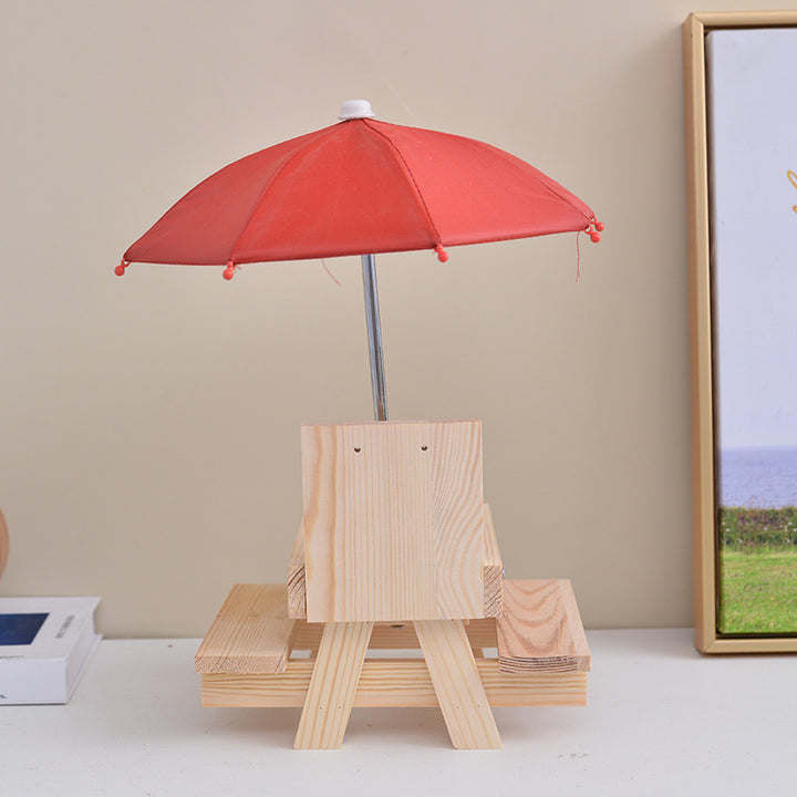 Holz-Eichhörnchen-Futterstation für den Garten