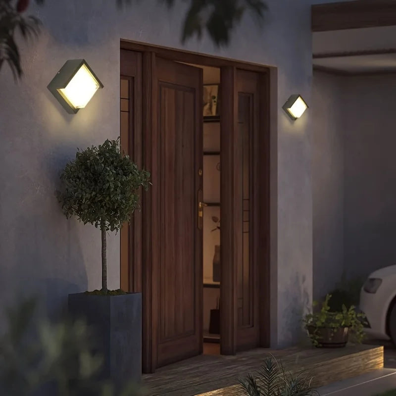 Langlebige LED Wandleuchte für Außenbereich - Wetterfeste und energiesparende Außenbeleuchtung, ideal für Garten und Terrasse | Karnz