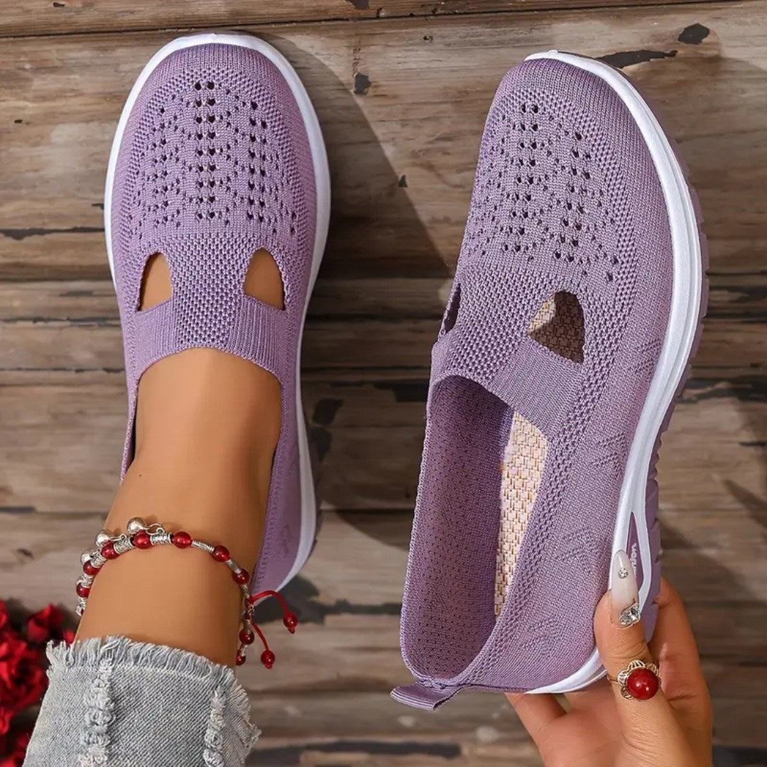 Vellora – Damen Mesh Slip-On Komfort Sneaker