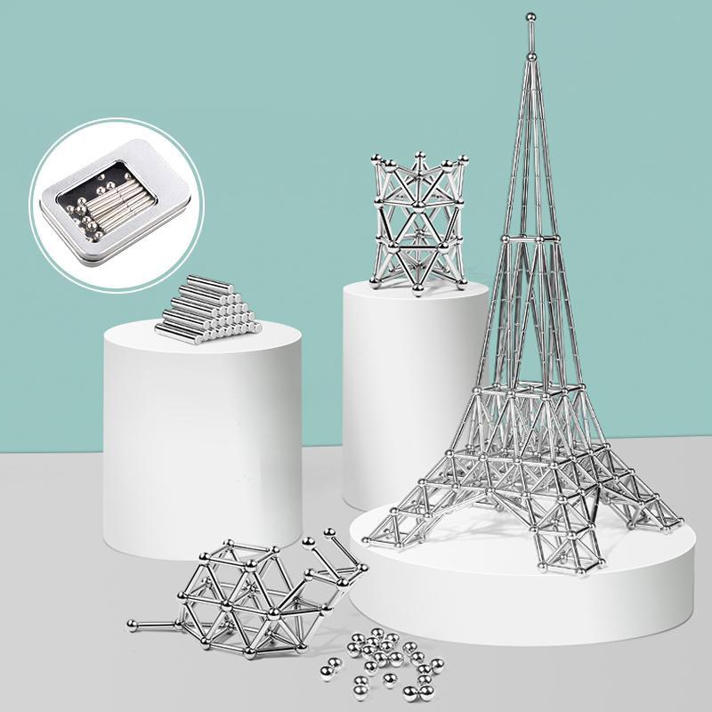 DIY-Set aus Magnetkugeln und -stäben