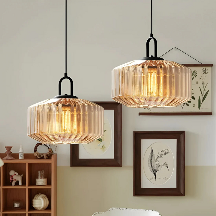 Karnz | Retro Farbige Glaspendelleuchte