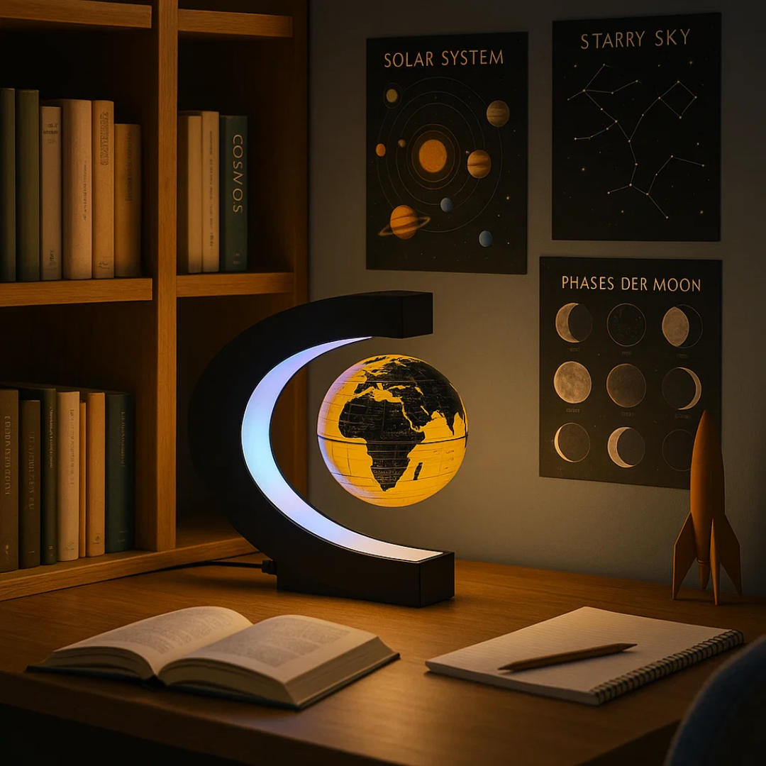 AstroGlobe LED-Weltkugel – Schwebende Globuslampe mit Magnetaufhängung