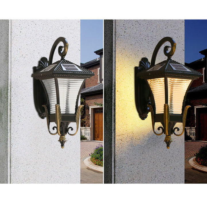 Europäischer Stil Retro Aluminium Wasserdicht Außen 1-Licht Wandlampe | Karnz