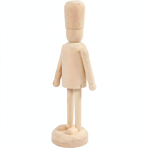 Nussknacker-Soldat aus Kiefernholz, 18 cm