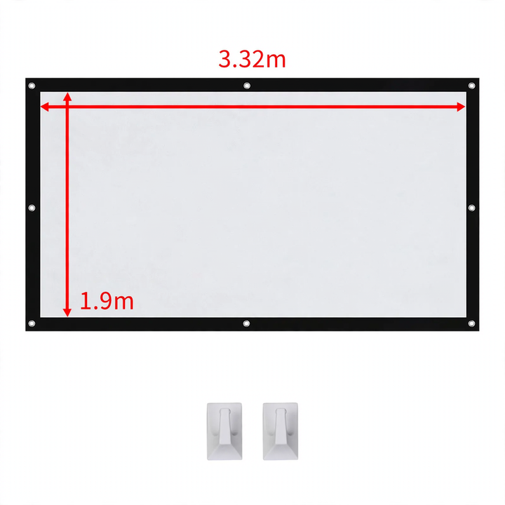 Projektionsleinwand, Leinwand aus Segeltuch