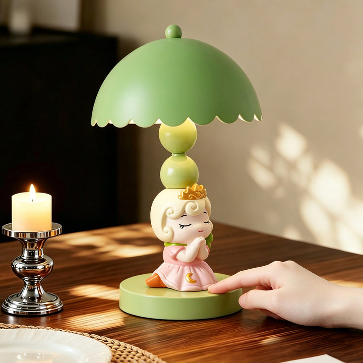 Prinzessin Tischlampe, Nachttischlampe, 3-stufig dimmbar