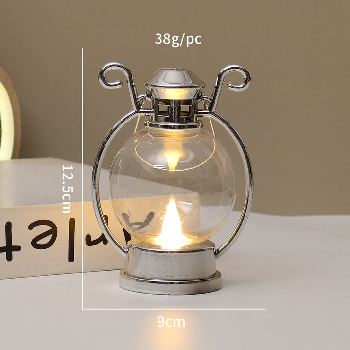 LED-Windlicht im Retro-Stil, dekorative Tischleuchte