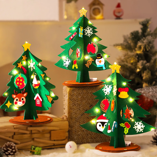 DIY-Weihnachtsbaum aus Stoff zum Basteln