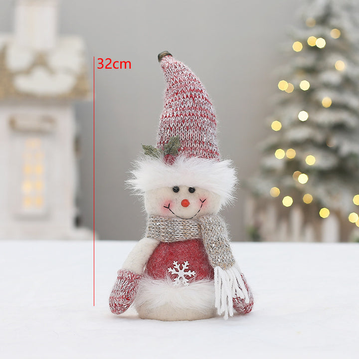 Dekorative Wichtelfigur in Rosa für Weihnachten