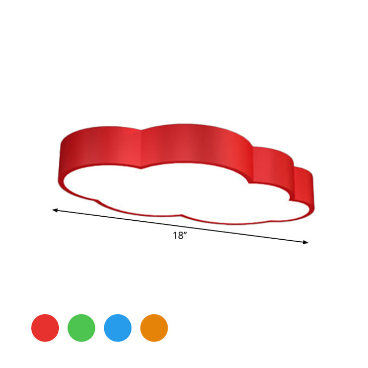 LED Wolken-Deckenlampe für das Kinderzimmer – Verspieltes Design in Rot/Gelb/Karnzau | Karnz