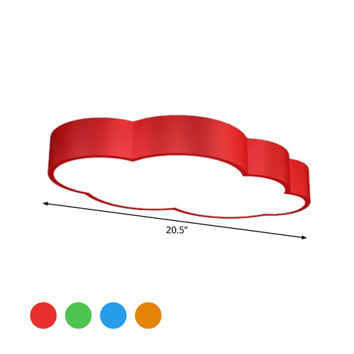 LED Wolken-Deckenlampe für das Kinderzimmer – Verspieltes Design in Rot/Gelb/Karnzau | Karnz