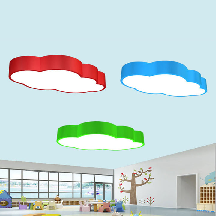 LED Wolken-Deckenlampe für das Kinderzimmer – Verspieltes Design in Rot/Gelb/Karnzau | Karnz