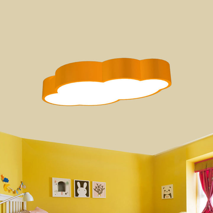 LED Wolken-Deckenlampe für das Kinderzimmer – Verspieltes Design in Rot/Gelb/Karnzau | Karnz
