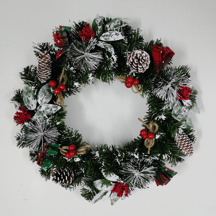 Weihnachtskranz aus PVC, handgefertigt