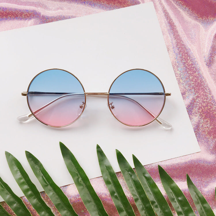 Modische Runde Sonnenbrille Karnz