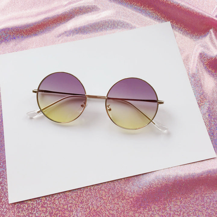Modische Runde Sonnenbrille Karnz