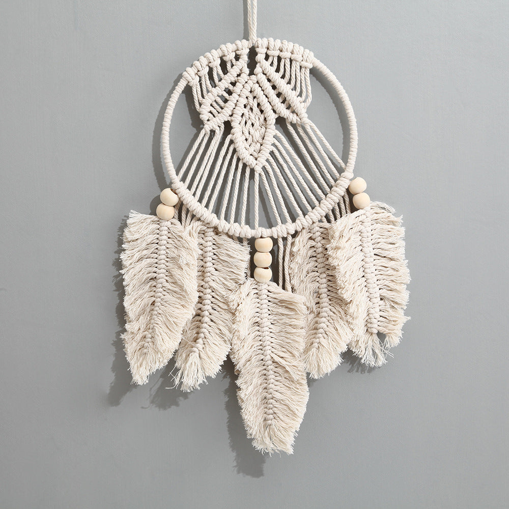 Makramee Blatt Dekoratives Wandbehang Karnz