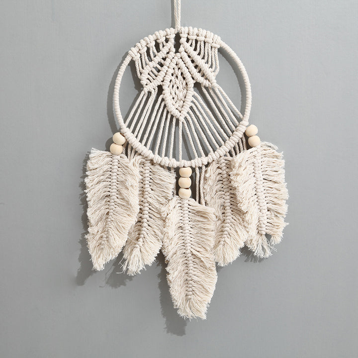 Makramee Blatt Dekoratives Wandbehang Karnz