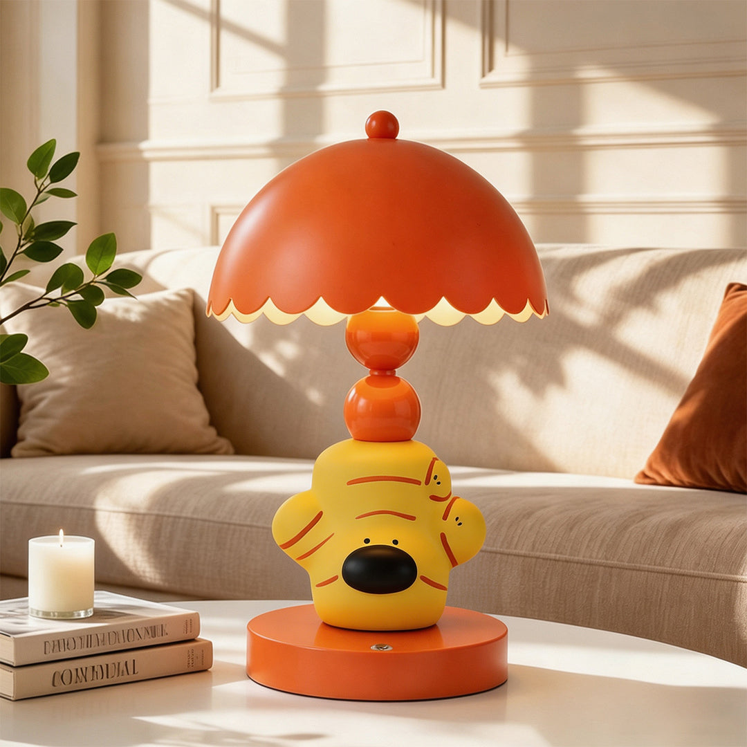 Ingwer-Hund Tischlampe, ABS, orange