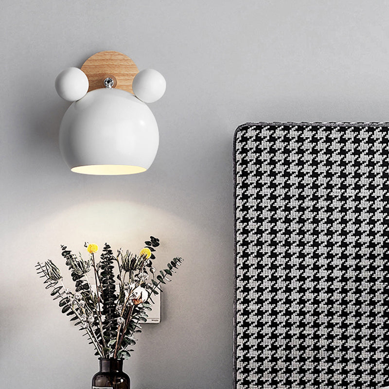 Karnz | Moderne Stil Cartoon Tier Wandleuchte Metall 1 Licht Wandlampe für Kinderzimmer