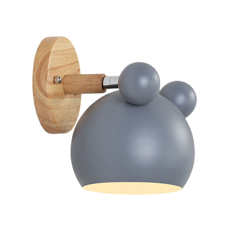Karnz | Moderne Stil Cartoon Tier Wandleuchte Metall 1 Licht Wandlampe für Kinderzimmer