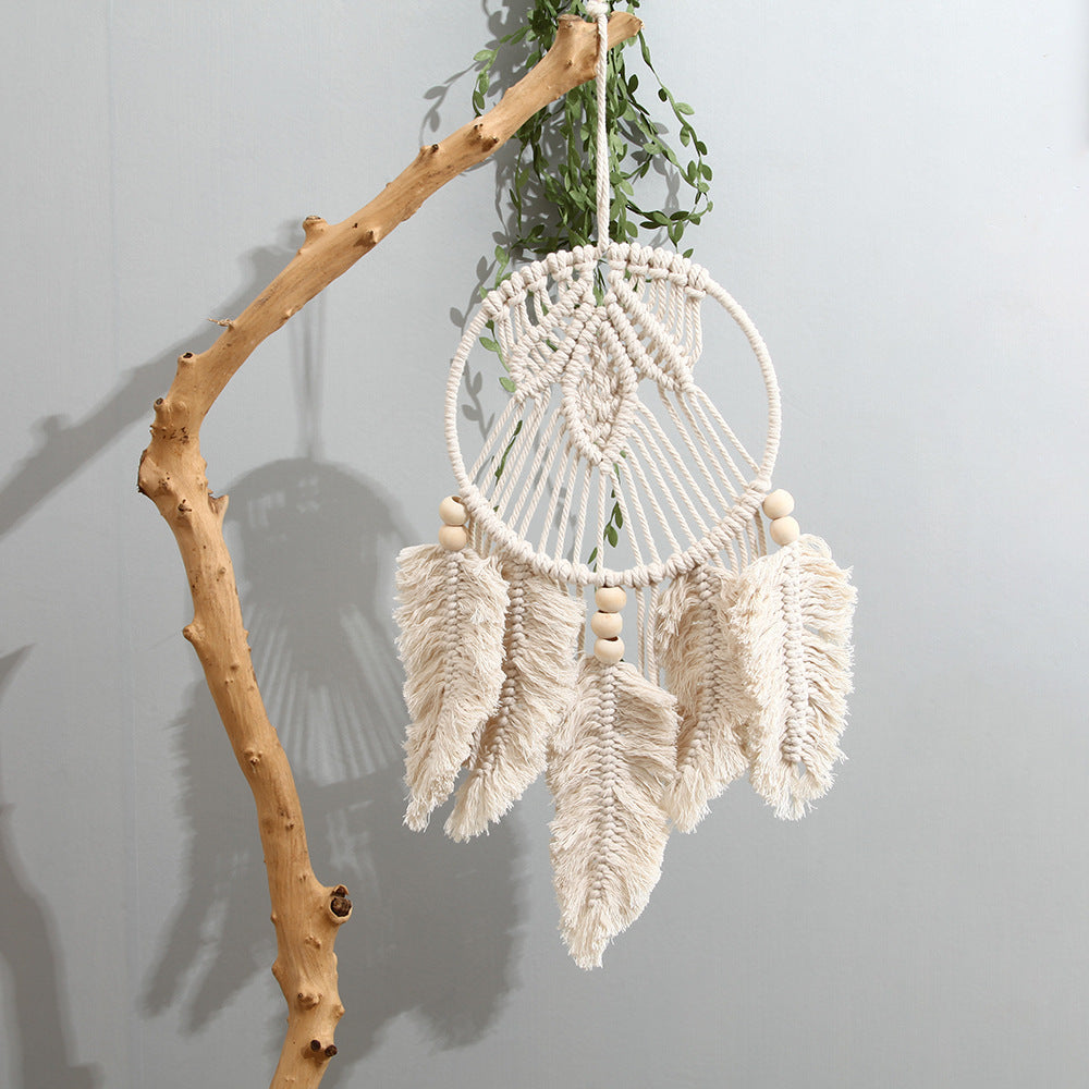 Makramee Blatt Dekoratives Wandbehang Karnz