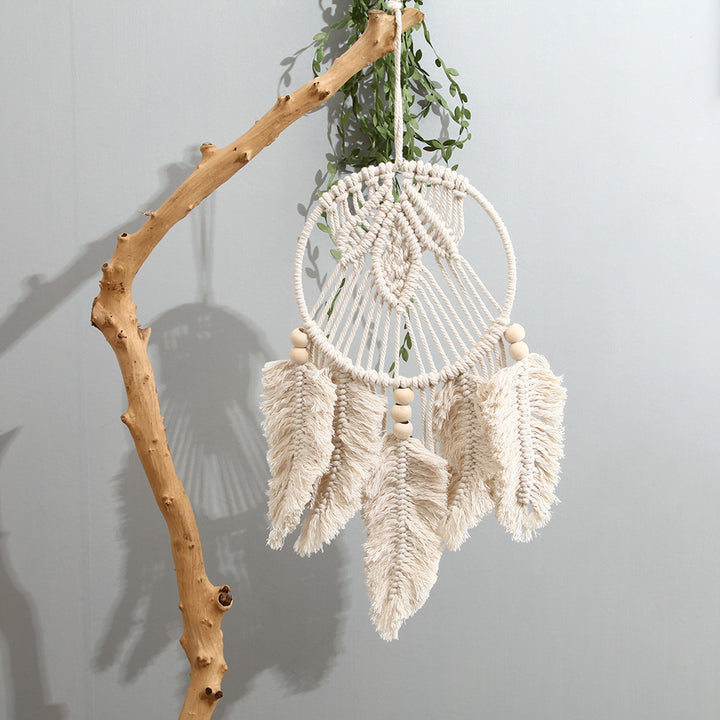 Makramee Blatt Dekoratives Wandbehang Karnz