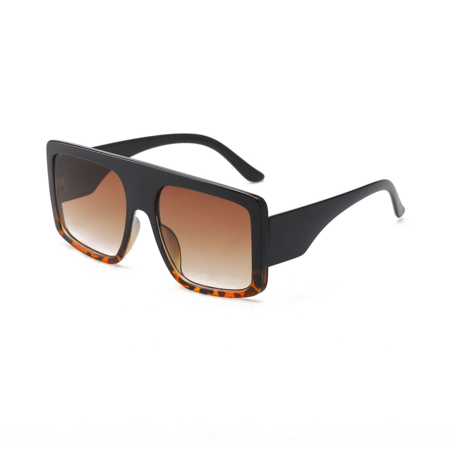 Damen oversized Sonnenbrille mit markantem Leopardenmuster Karnz