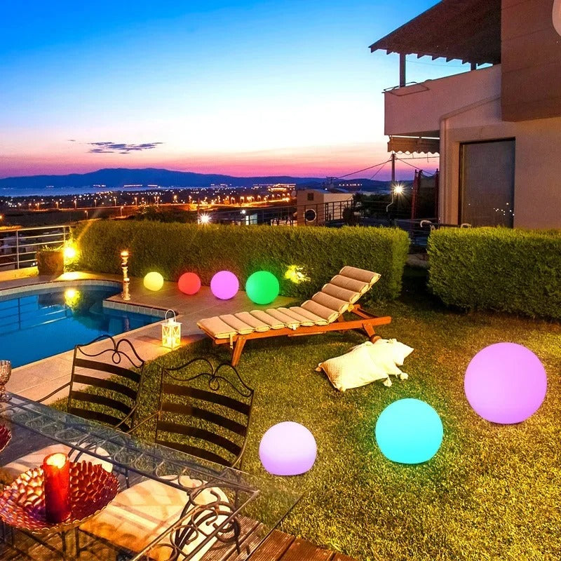 Wasserdichte Solar-Gartenkugellampen – RGB-LED-Beleuchtung für den Außenbereich