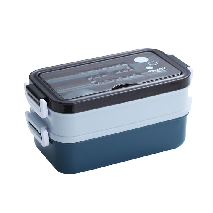 Mehrschichtige tragbareLunchbox mit Besteckstauraum